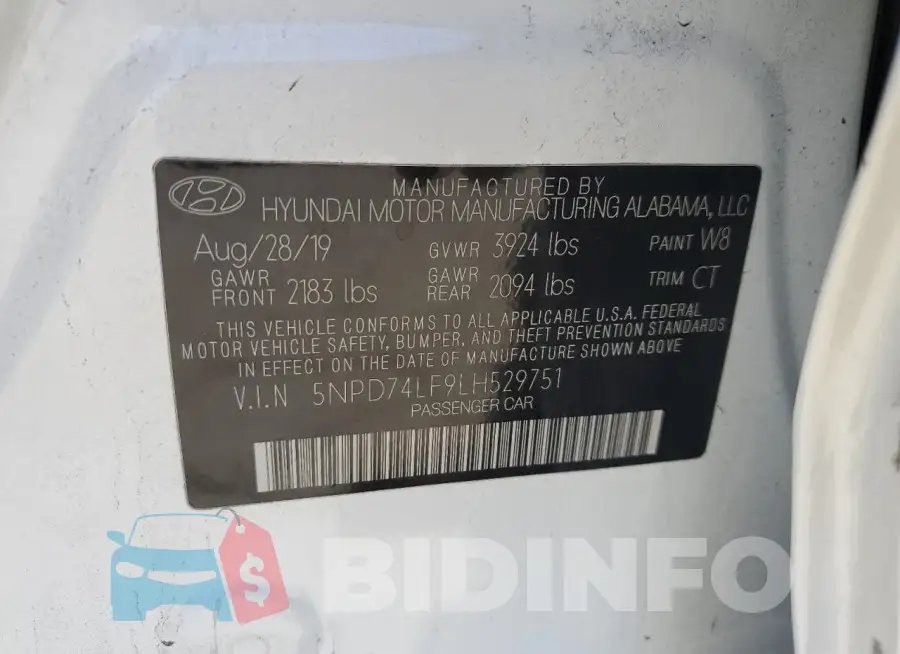 5NPD74LF9LH529751 Photo# 12