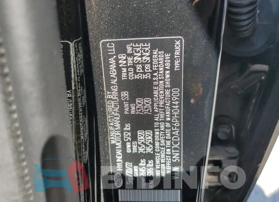 5NTJCDAF6PH044900 Photo# 13