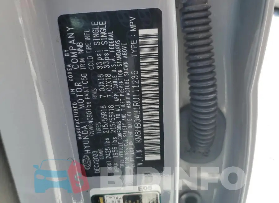 KM8HB3AB1RU111236 Photo# 13