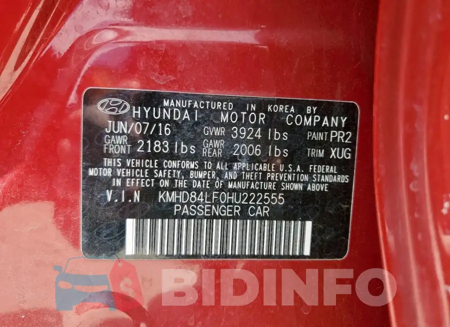 KMHD84LF0HU222555 Photo# 12