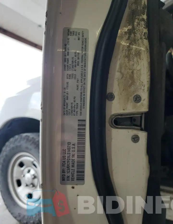 1C6RR7FG9LS149713 Photo# 12