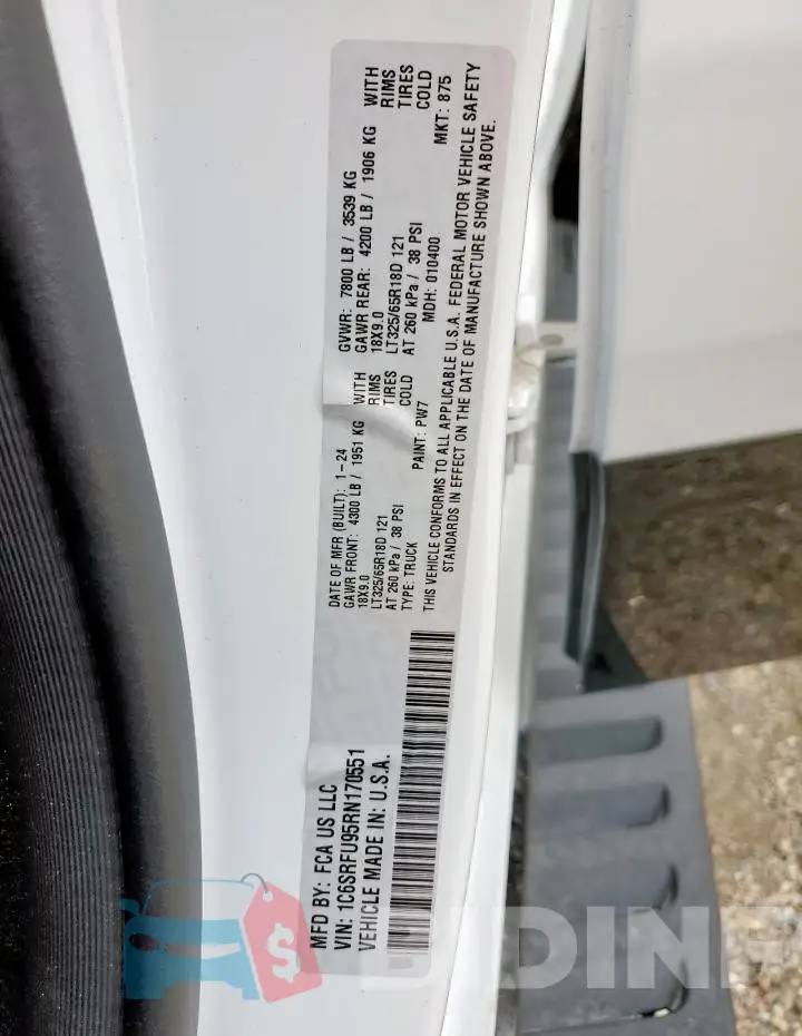 1C6SRFU95RN170551 Photo# 12