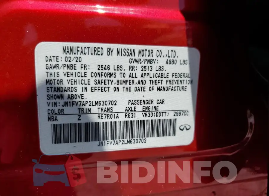 JN1FV7AP2LM630702 Photo# 13