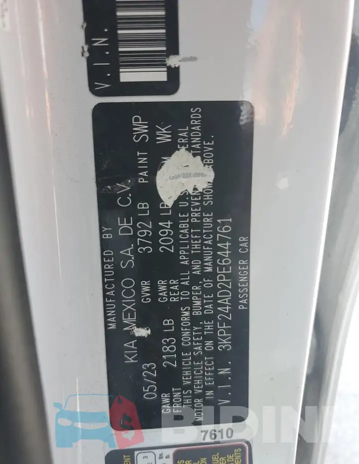 3KPF24AD2PE644761 Photo# 12