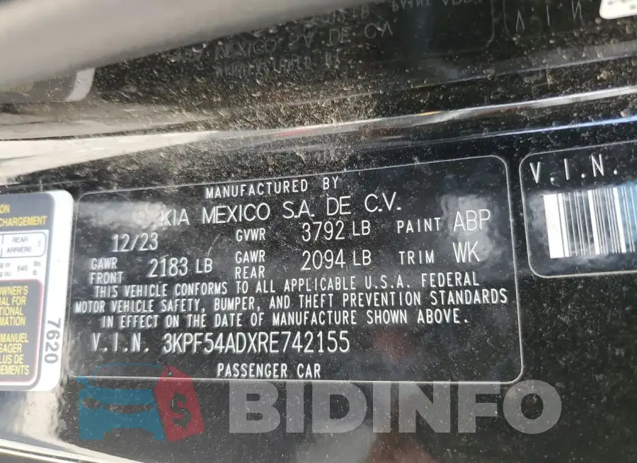 3KPF54ADXRE742155 Photo# 13