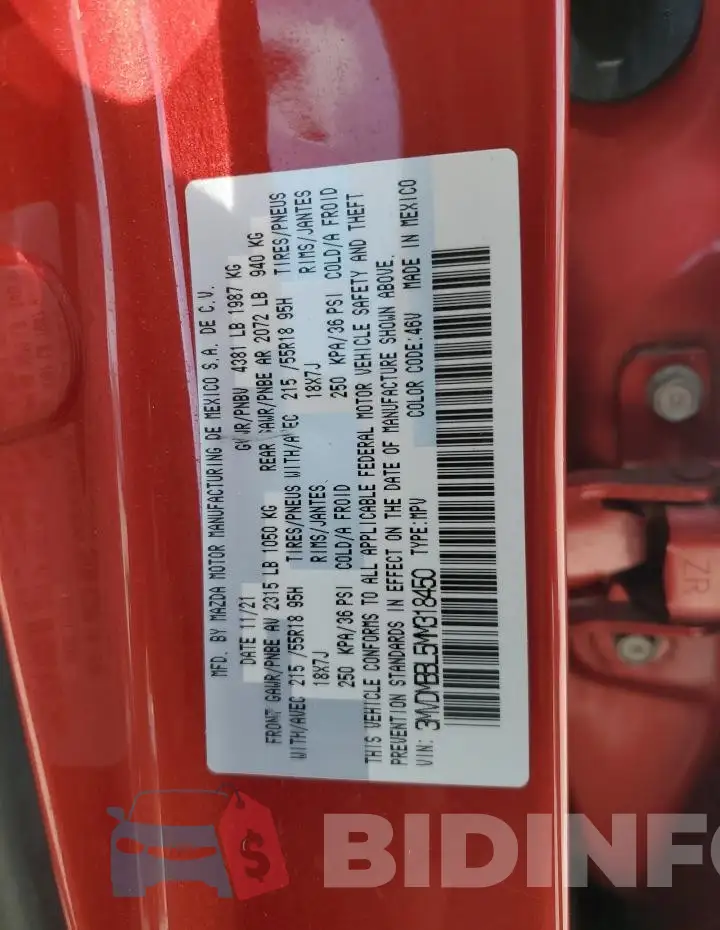 3MVDMBBL5MM318450 Photo# 13