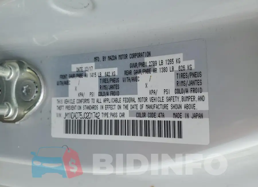 JM1NDAD75J0201742 Photo# 12