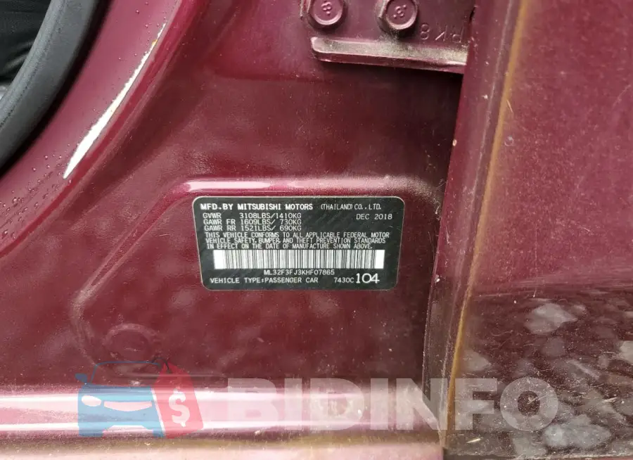 ML32F3FJ3KHF07865 Photo# 12