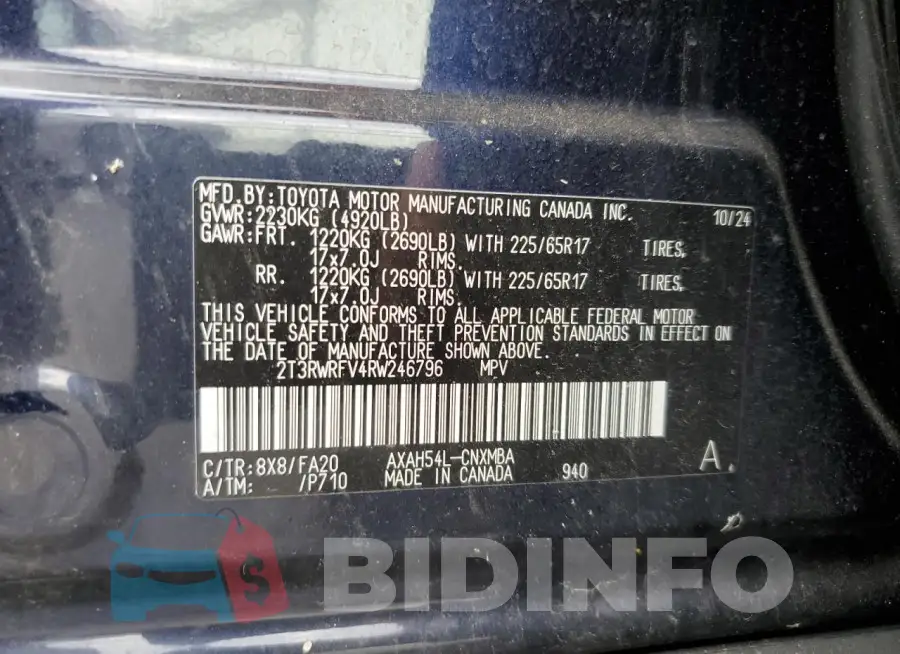 2T3RWRFV4RW246796 Photo# 13