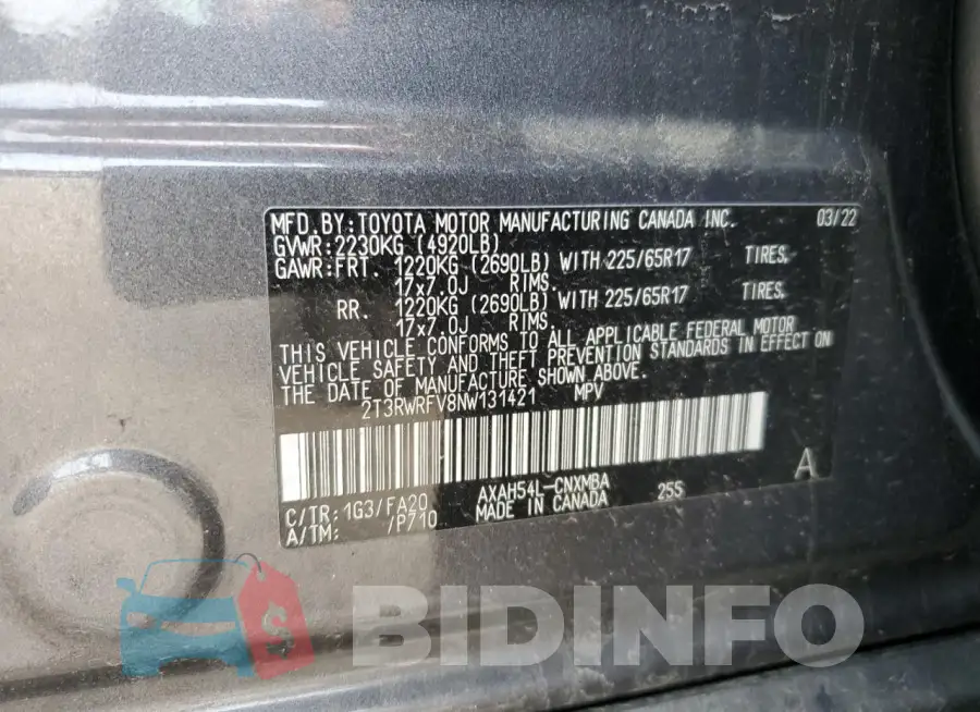 2T3RWRFV8NW131421 Photo# 13