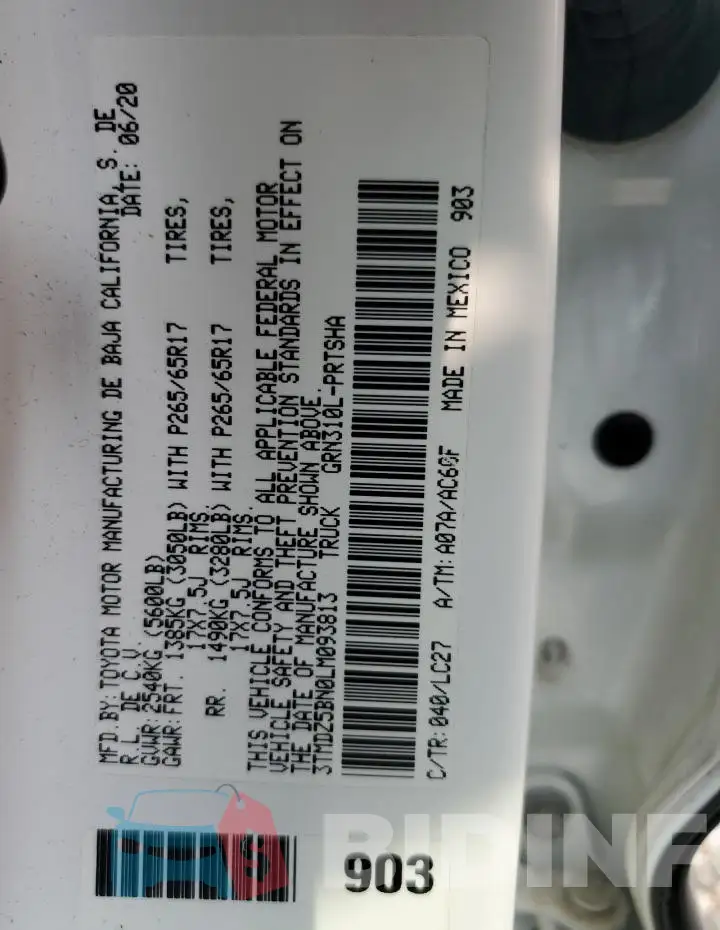 3TMDZ5BN0LM093813 Photo# 12