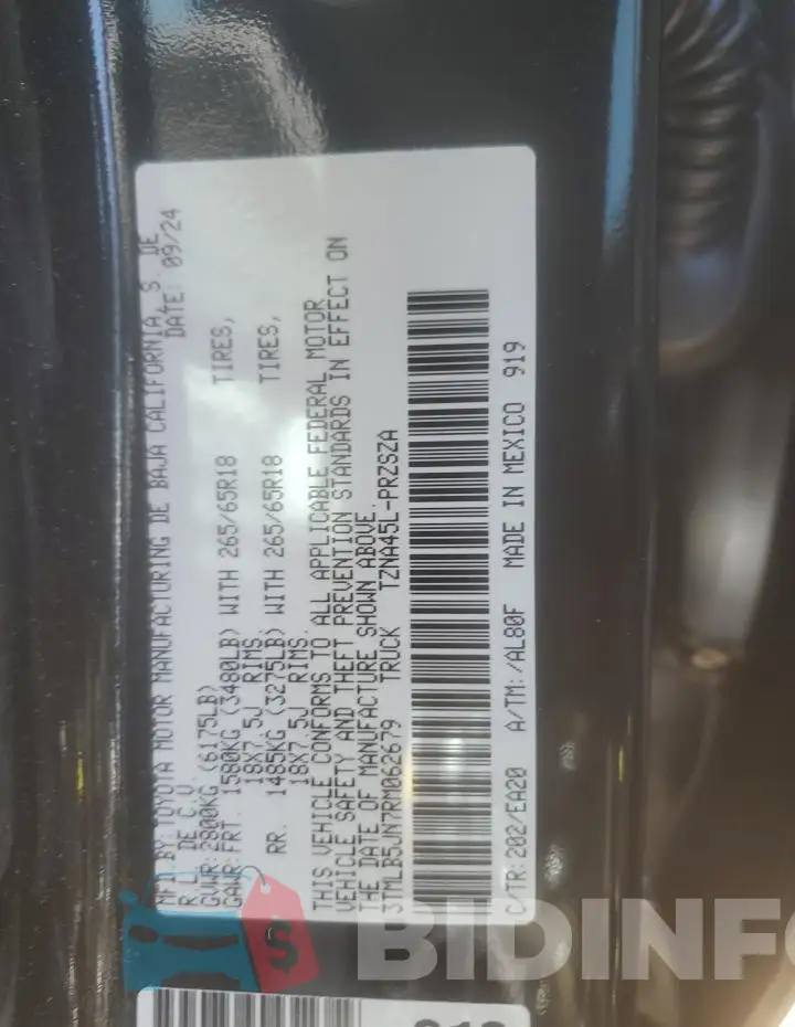 3TMLB5JN7RM062679 Photo# 13