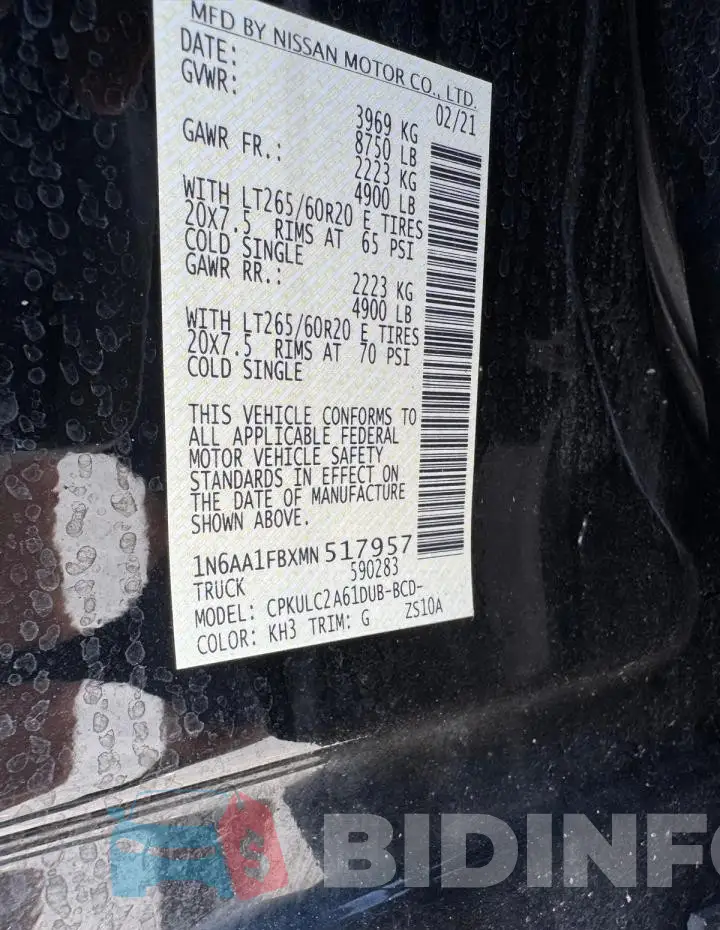 1N6AA1FBXMN517957 Photo# 13