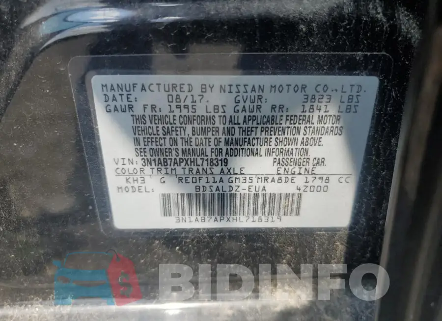 3N1AB7APXHL718319 Photo# 12