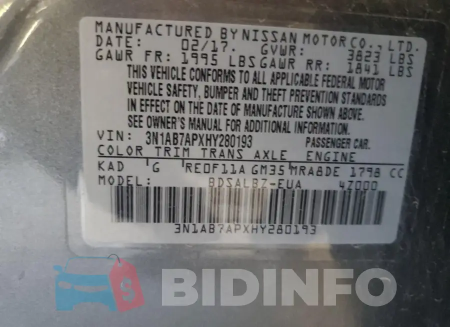 3N1AB7APXHY280193 Photo# 12