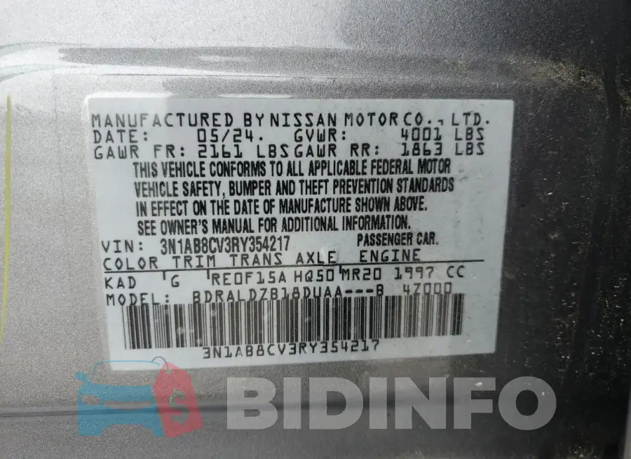 3N1AB8CV3RY354217 Photo# 12