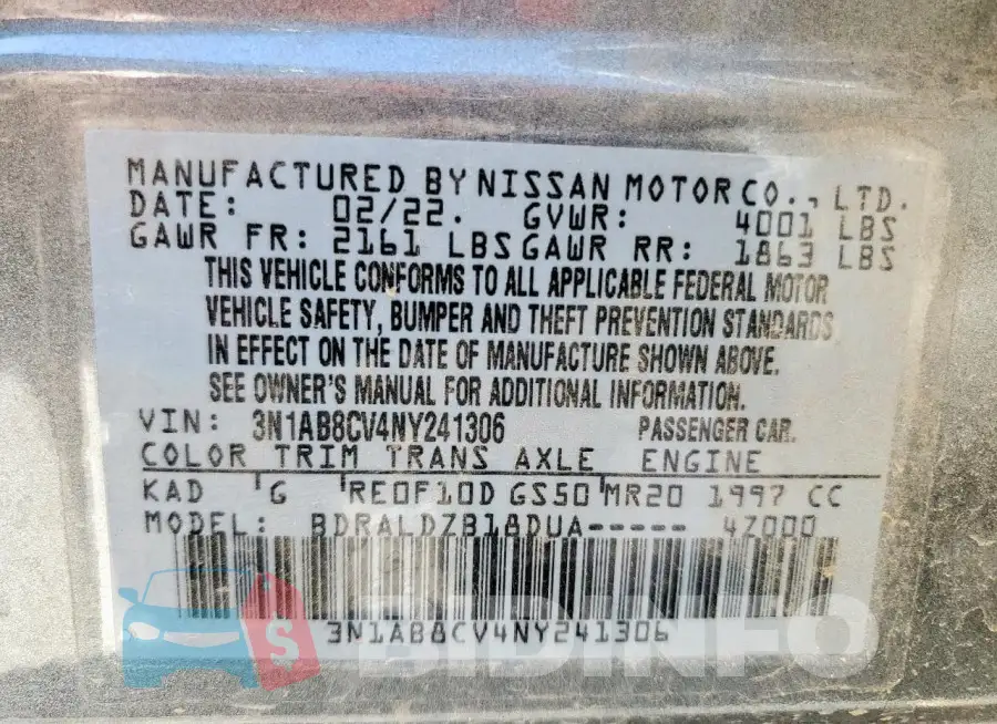 3N1AB8CV4NY241306 Photo# 12