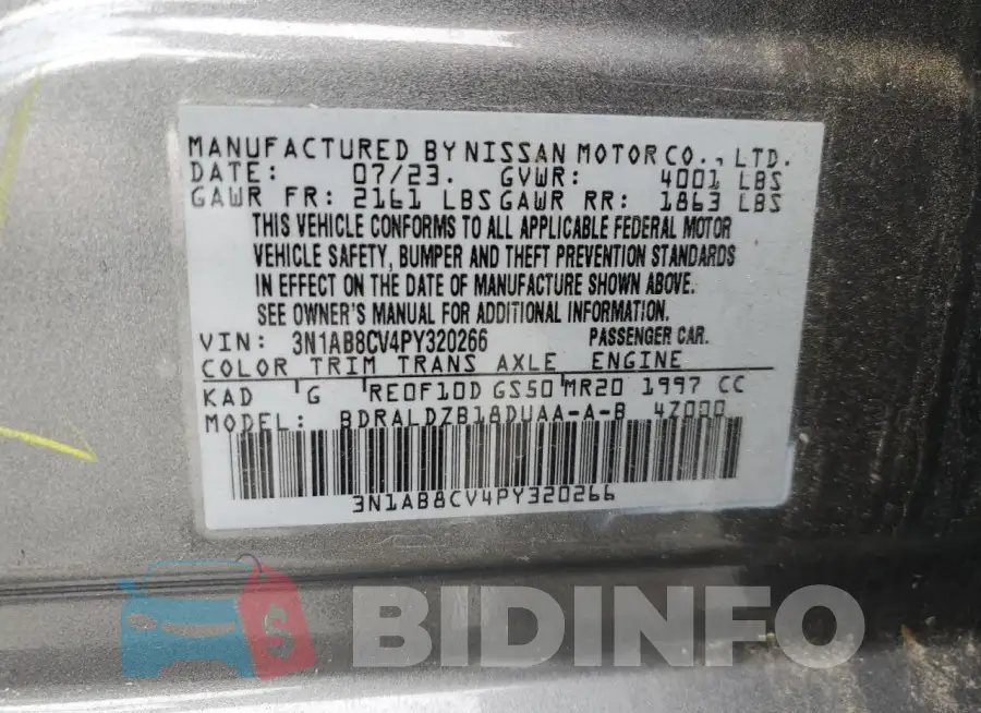 3N1AB8CV4PY320266 Photo# 12