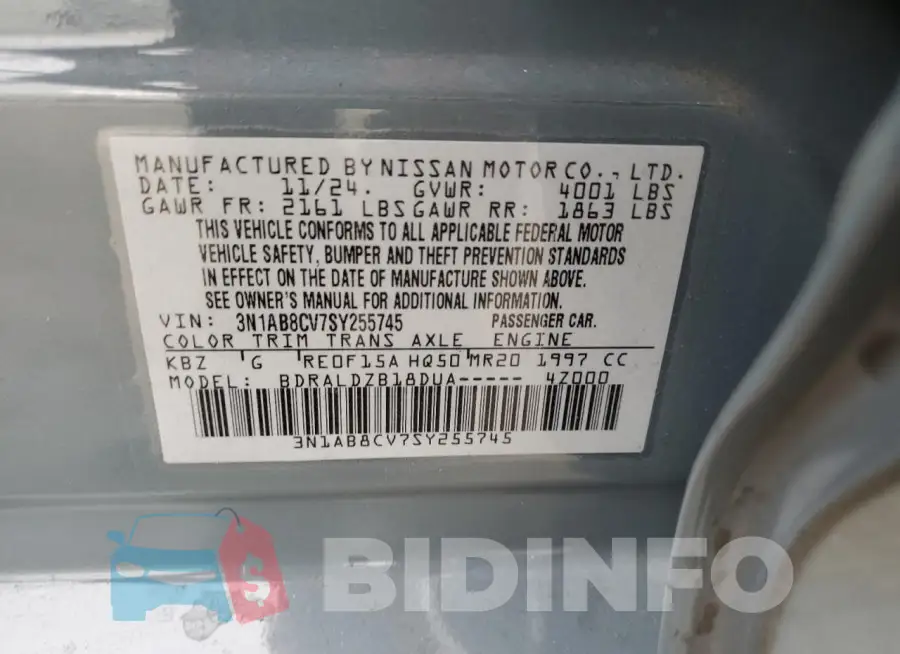 3N1AB8CV7SY255745 Photo# 12
