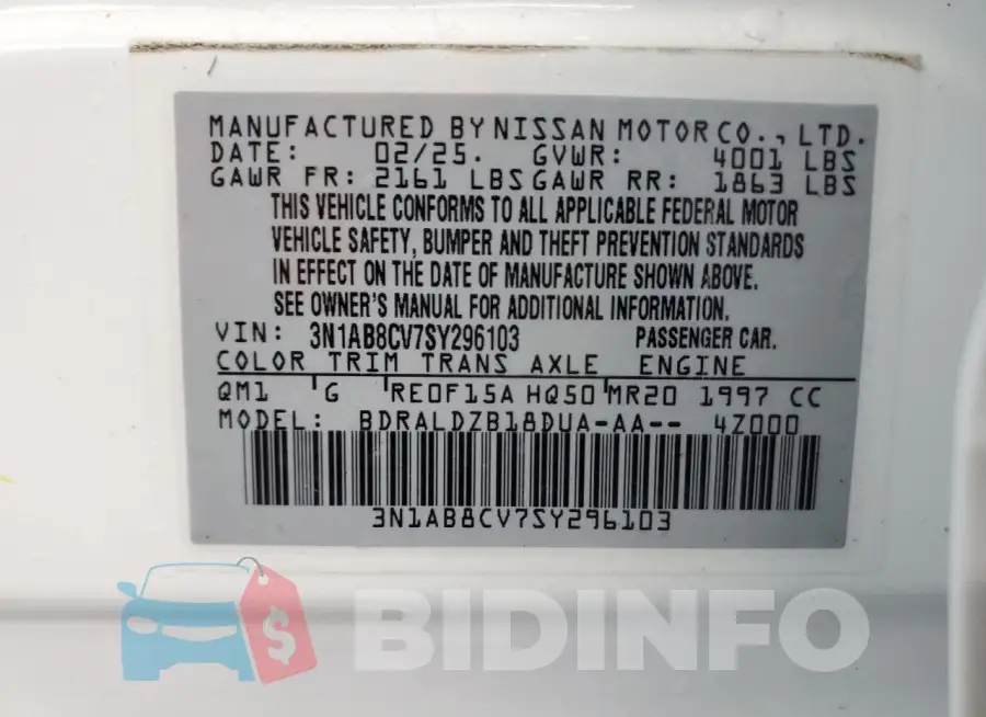 3N1AB8CV7SY296103 Photo# 12