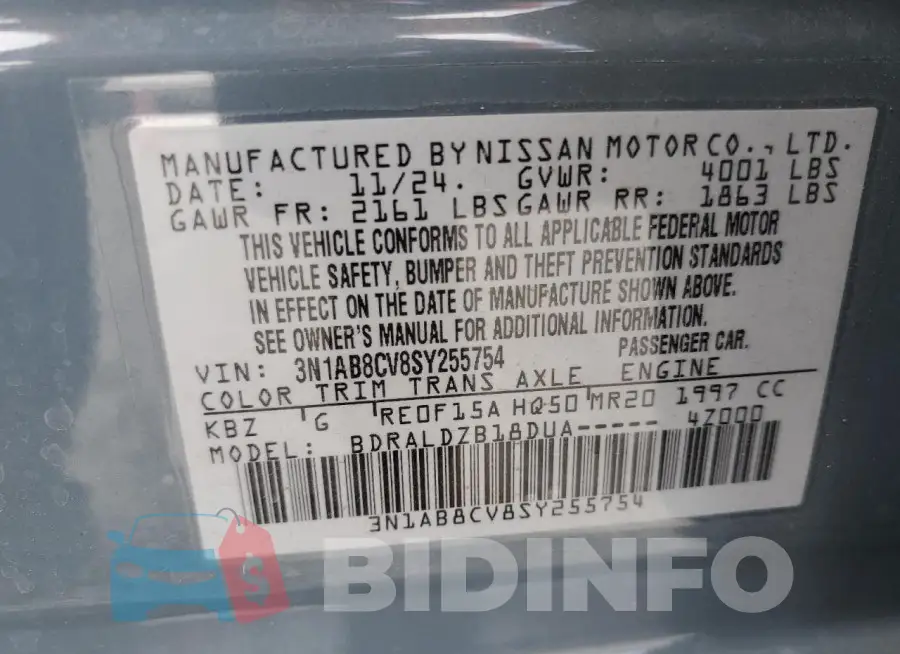 3N1AB8CV8SY255754 Photo# 12