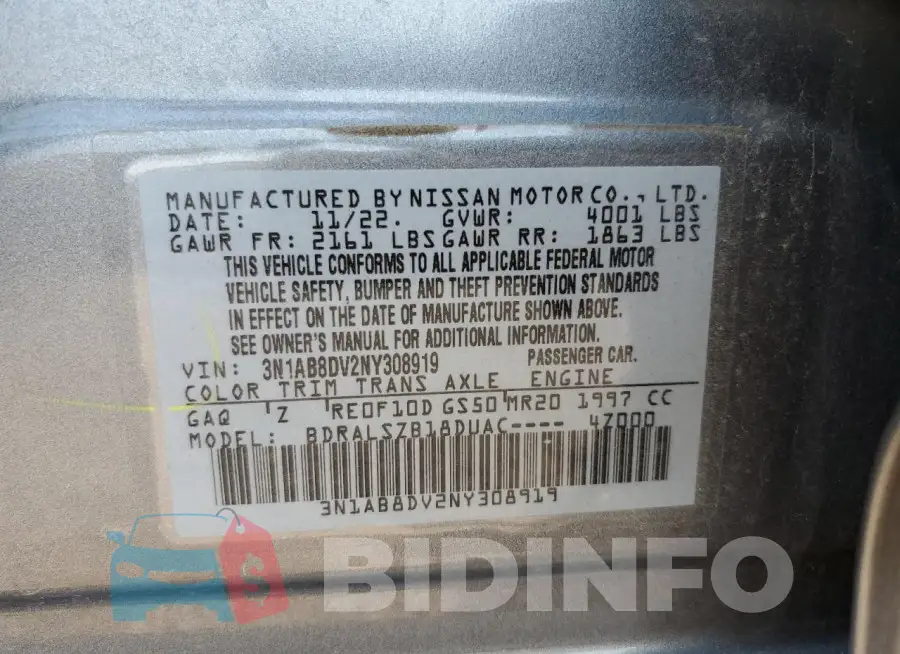 3N1AB8DV2NY308919 Photo# 12