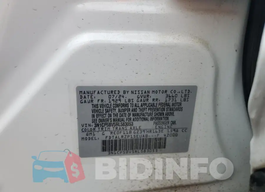 3N1CP5BV5RL583053 Photo# 13