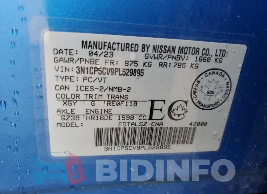 3N1CP5CV9PL529895 Photo# 13