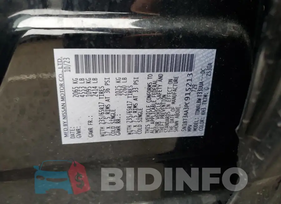 5N1BT3AA3PC915213 Photo# 13