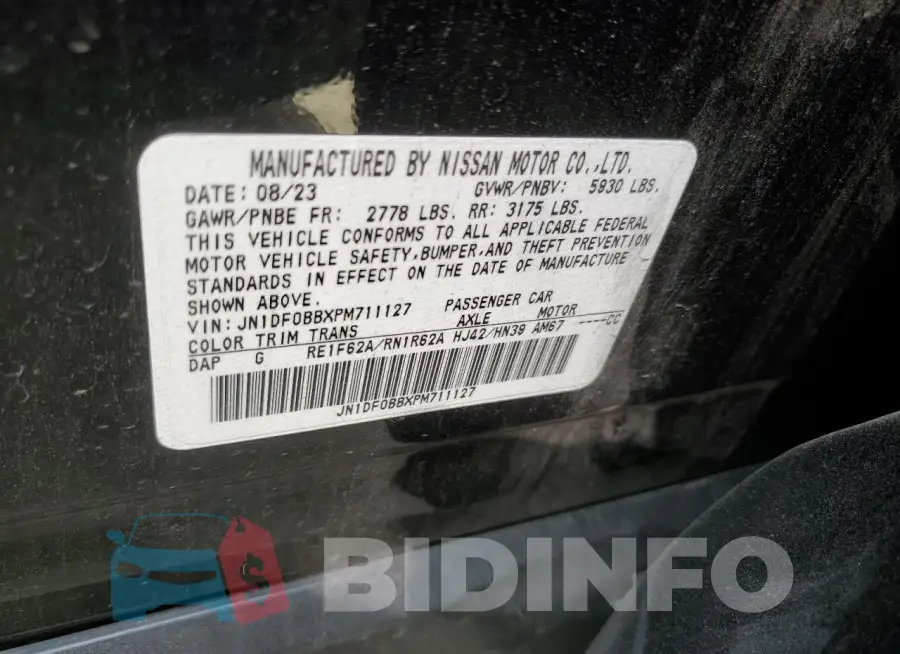 JN1DF0BBXPM711127 Photo# 14