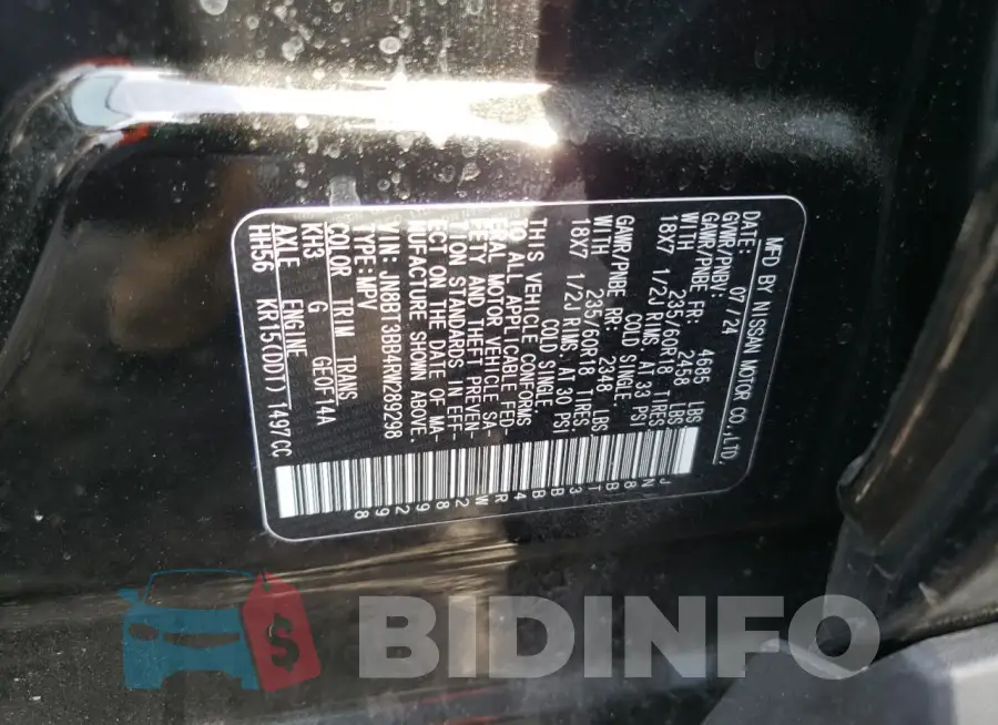 JN8BT3BB4RW289298 Photo# 13