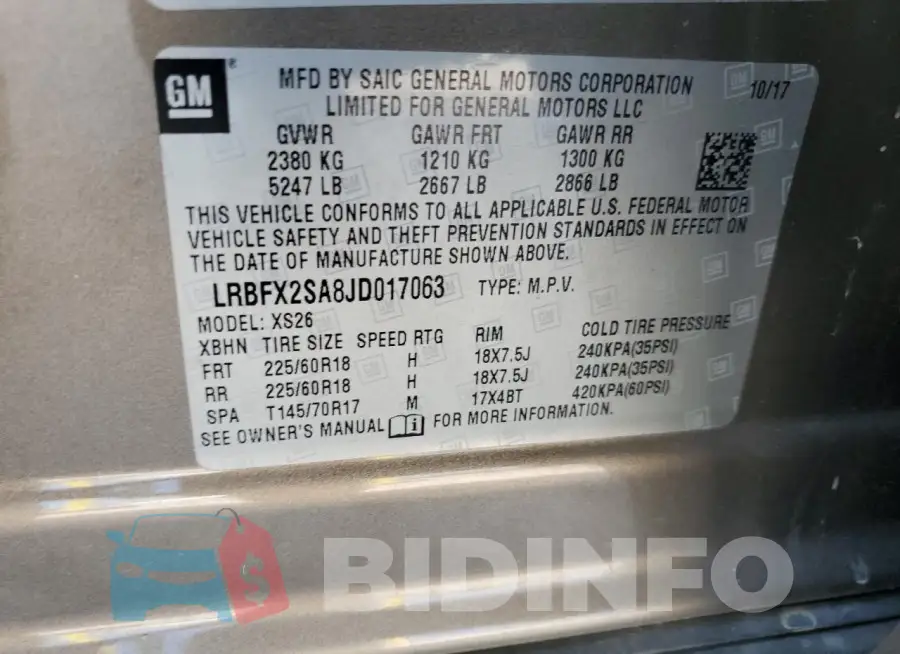 LRBFX2SA8JD017063 Photo# 14