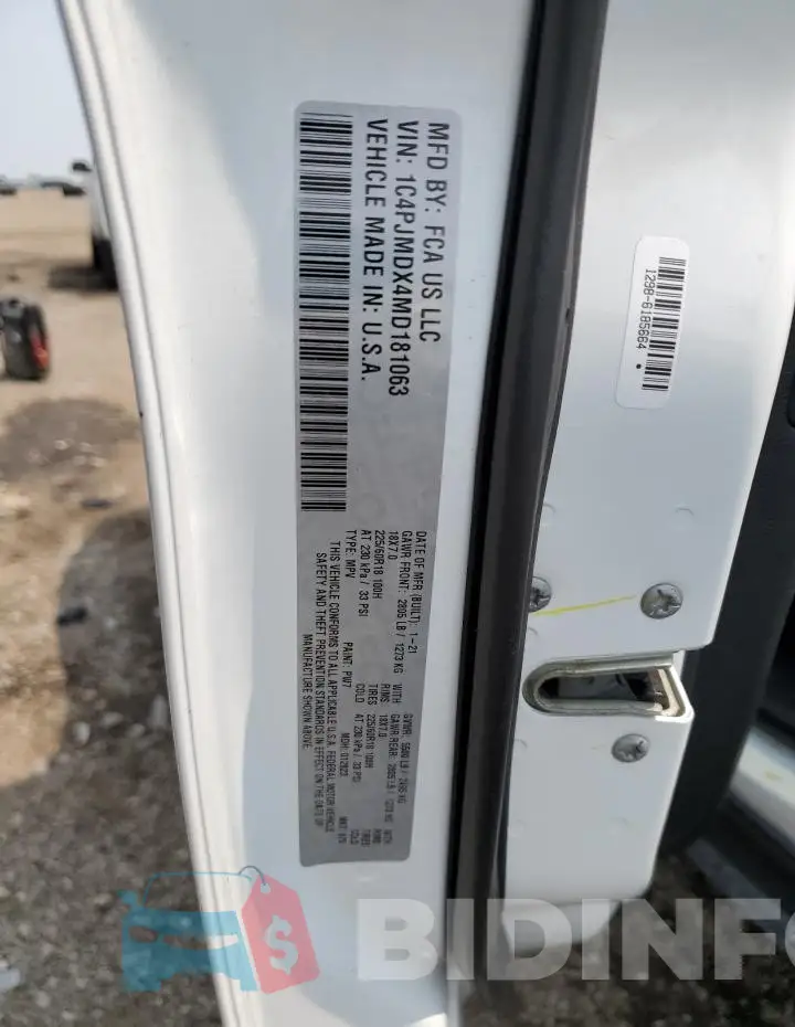 1C4PJMDX4MD181063 Photo# 12