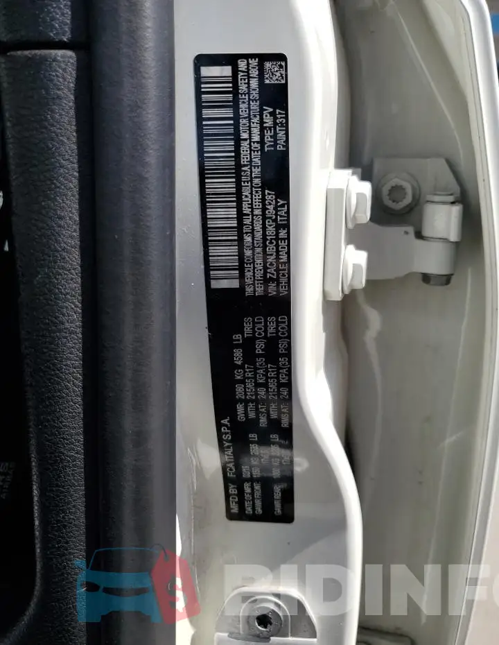 ZACNJBC18KPJ94287 Photo# 13