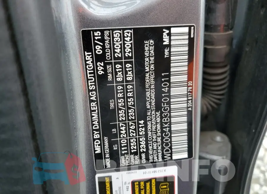 WDC0G4KB3GF014011 Photo# 13