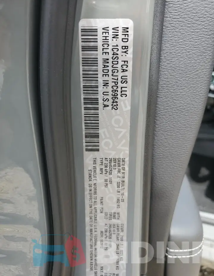 1C4SDJGJ7PC696432 Photo# 14
