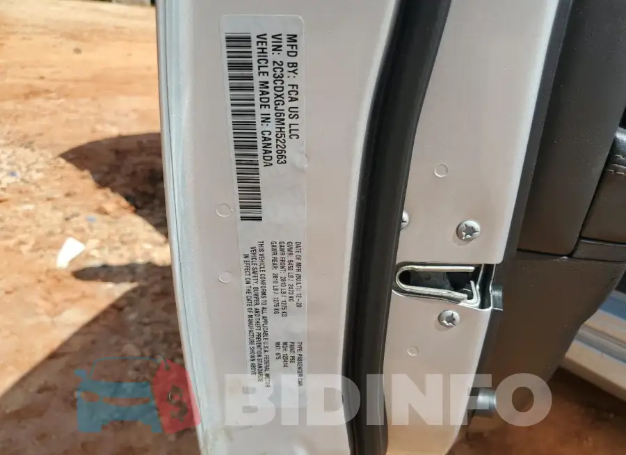 2C3CDXGJ6MH522663 Photo# 12