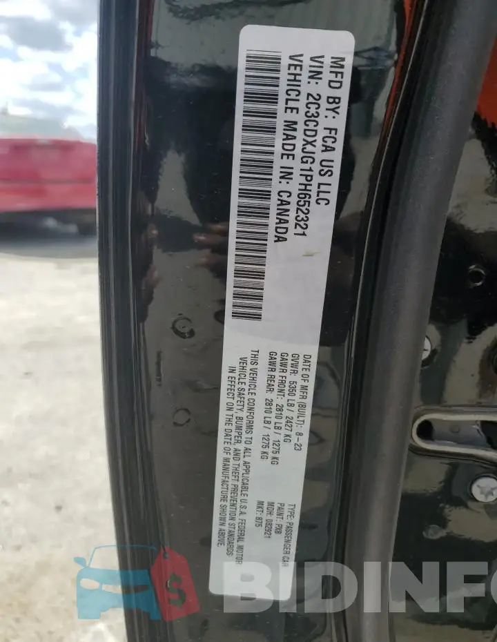 2C3CDXJG1PH652321 Photo# 12