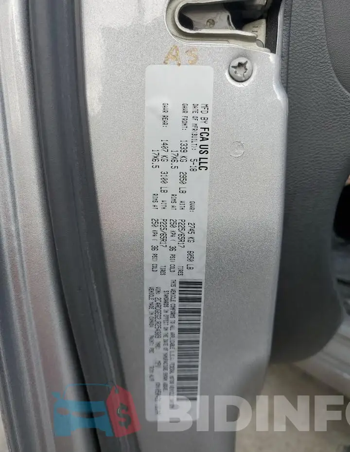2C4RDGEG2JR254309 Photo# 14