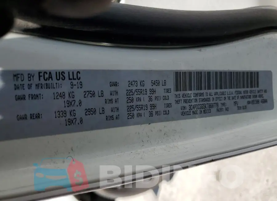 3C4PDCGG5KT860778 Photo# 14