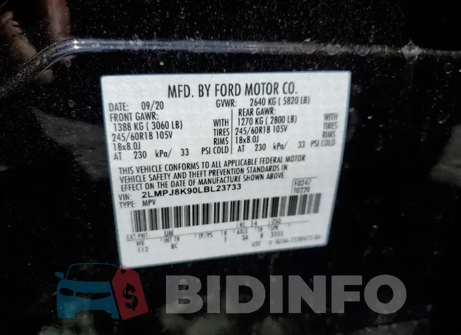 2LMPJ8K90LBL23733 Photo# 13