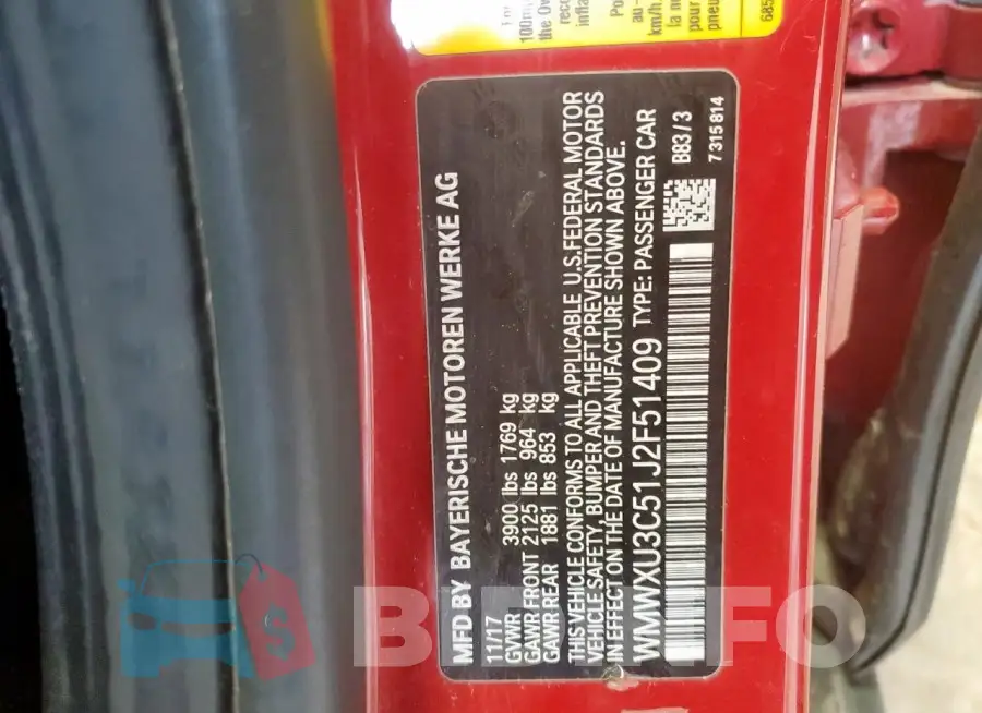 WMWXU3C51J2F51409 Photo# 13