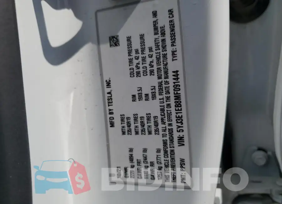 5YJ3E1EB8MF091444 Photo# 12