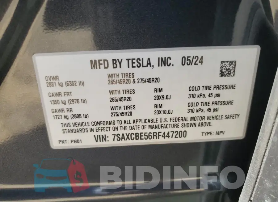 7SAXCBE56RF447200 Photo# 14