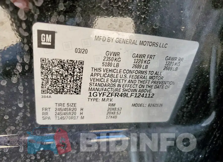 1GYFZFR49LF124112 Photo# 13