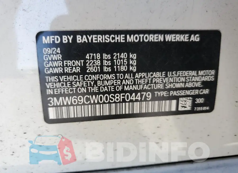 3MW69CW00S8F04479 Photo# 12