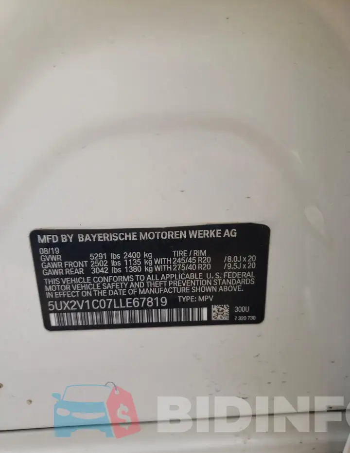 5UX2V1C07LLE67819 Photo# 13