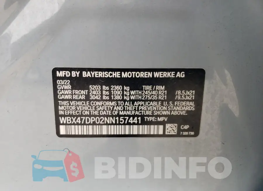 WBX47DP02NN157441 Photo# 13