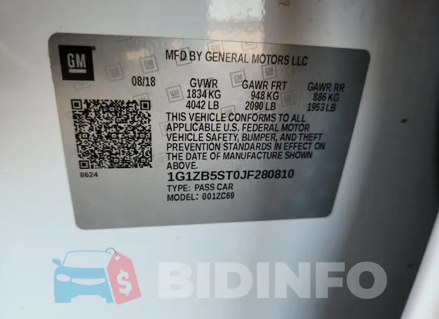 1G1ZB5ST0JF280810 Photo# 12