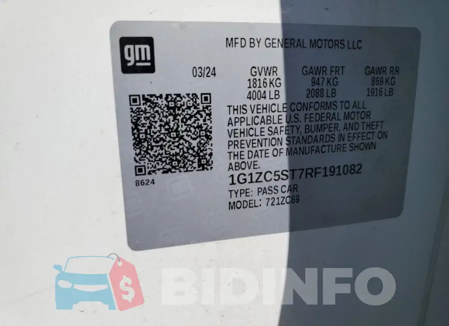 1G1ZC5ST7RF191082 Photo# 13